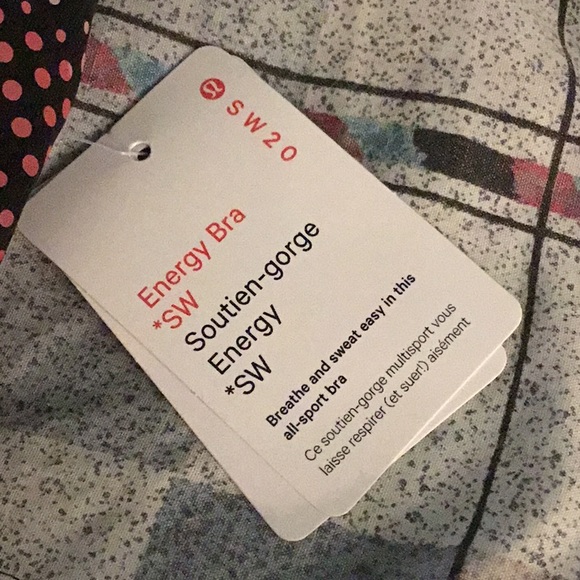 2020 seawheeze reflective lululemon energy bra sz6 - Picture 2 of 2